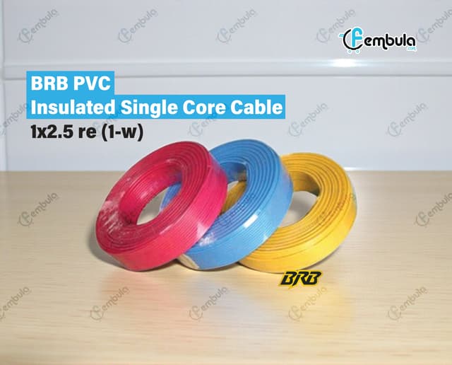 BRB PVC Insulated Single Core BYA Cable 1x2.5 re (1-wire)
