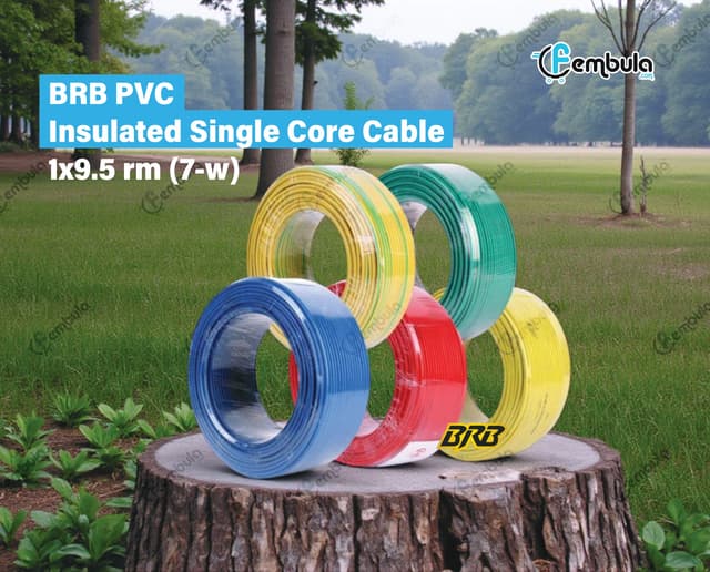 BRB PVC Insulated Single Core BYA Cable 1x9.5 rm (7-wire)