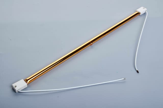 10mm IR Lamp Halogen Glass Heater Reflective Type 355mm Length 2500W 400V Industrial Infrared Heating Tube