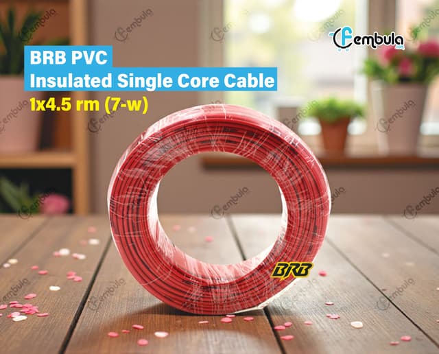 BRB PVC Insulated Single Core BYA Cable 1x4.5 rm (7-wire)