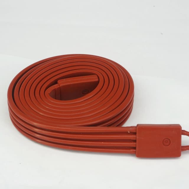 5x15mm Electric Pipe Heater Rubber Heater 30 Meter 1500W Red Flexible Silicone Heating Cable 220V