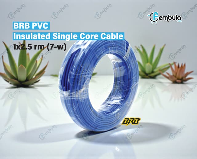 BRB PVC Insulated Single Core BYA Cable 1x2.5 rm (7-wire)