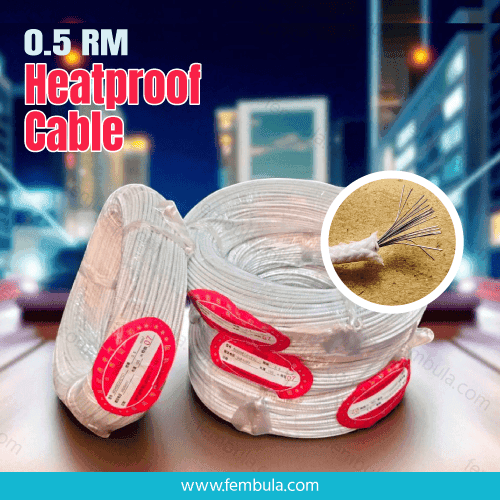 0.5mm² Heatproof Silicone Insulated Wire (300/500V) – DGDR 60245IEC03(YG), 100m Roll