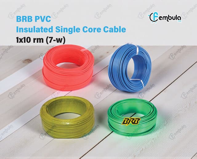 BRB PVC Insulated Single Core BYA Cable 1x10.0 rm (7-wire)