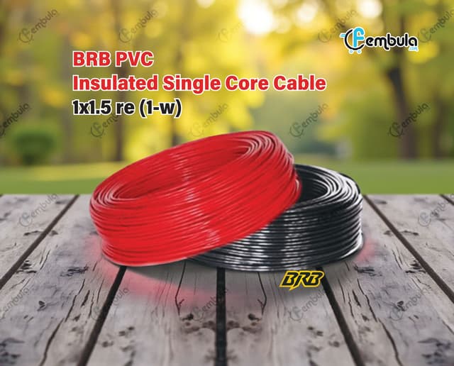 BRB PVC Insulated Single Core BYA Cable 1x1.5 re (1-wire)